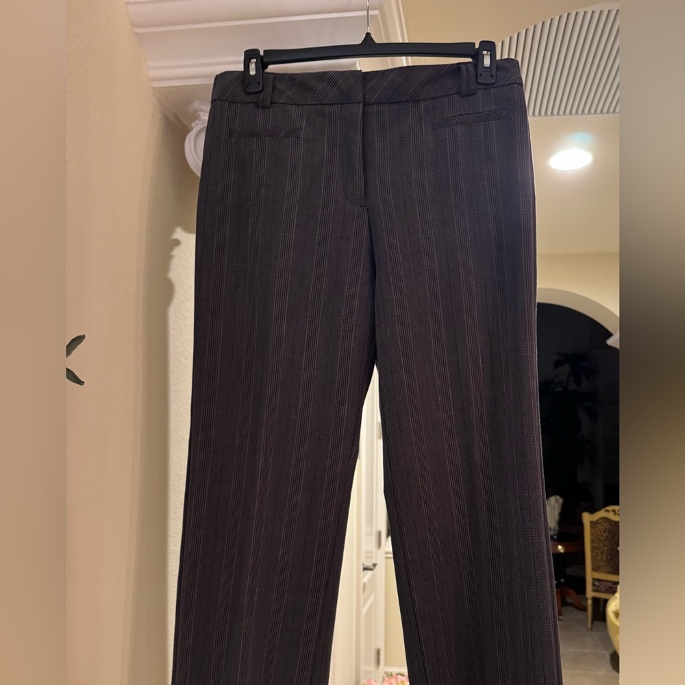 Navy, Burgundy and Grey PinstripeTrousers